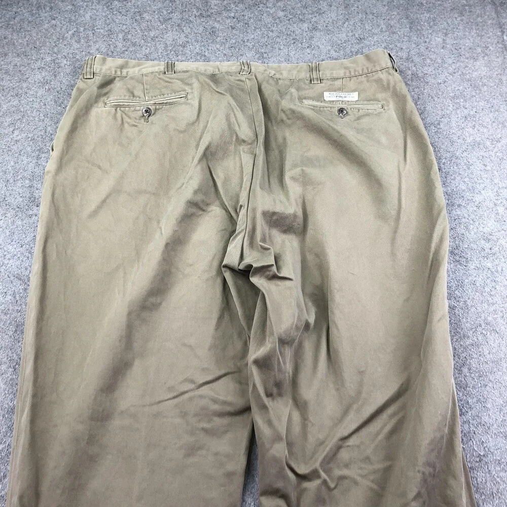 Polo Ralph Lauren Pants Mens 42x30 Beige Chino Straight Prospect Casual Fit